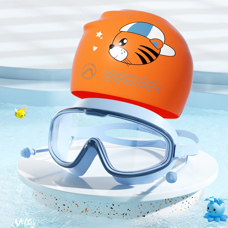 Schwimmset für Kinder mit lustigem Tiger-Motiv Skanto