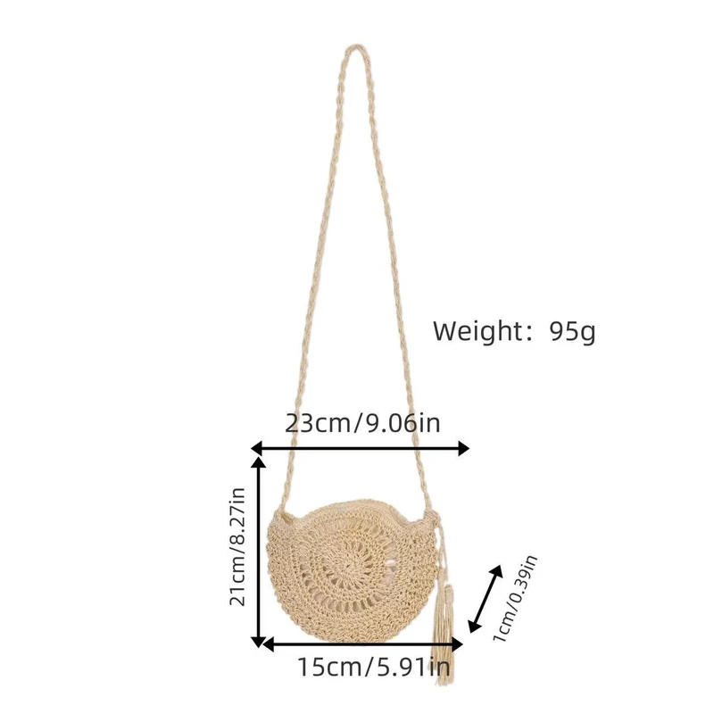 Trendige Makramee-Rahmen-Handtasche Skanto