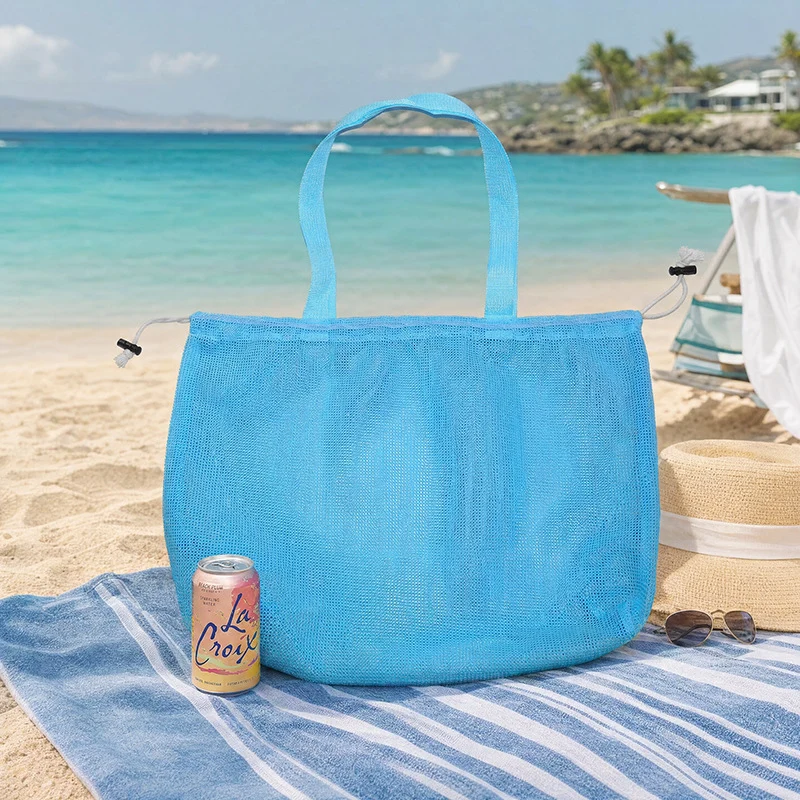 Vielseitige Strandtasche im luftigen Netz-Design Skanto