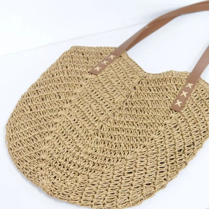 Strandtasche mit Netzstruktur und Fransen-Details Skanto