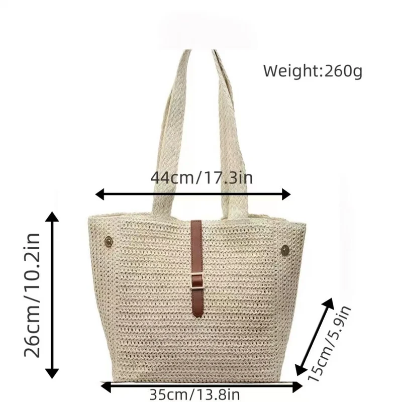 Geräumige und handgemachte Einkaufs- und Strandtasche Skanto