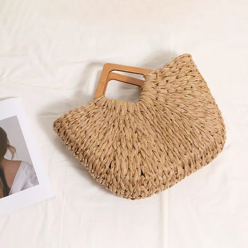 Nachhaltige gewebte Handtasche mit stilvollem Design Skanto
