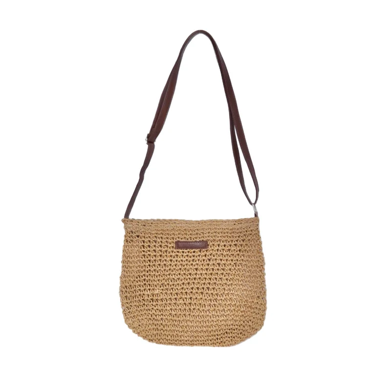 Handtasche aus handgefertigtem Naturmaterial mit verstellbarem Schultergurt Skanto