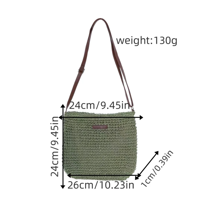 Handtasche aus handgefertigtem Naturmaterial mit verstellbarem Schultergurt Skanto