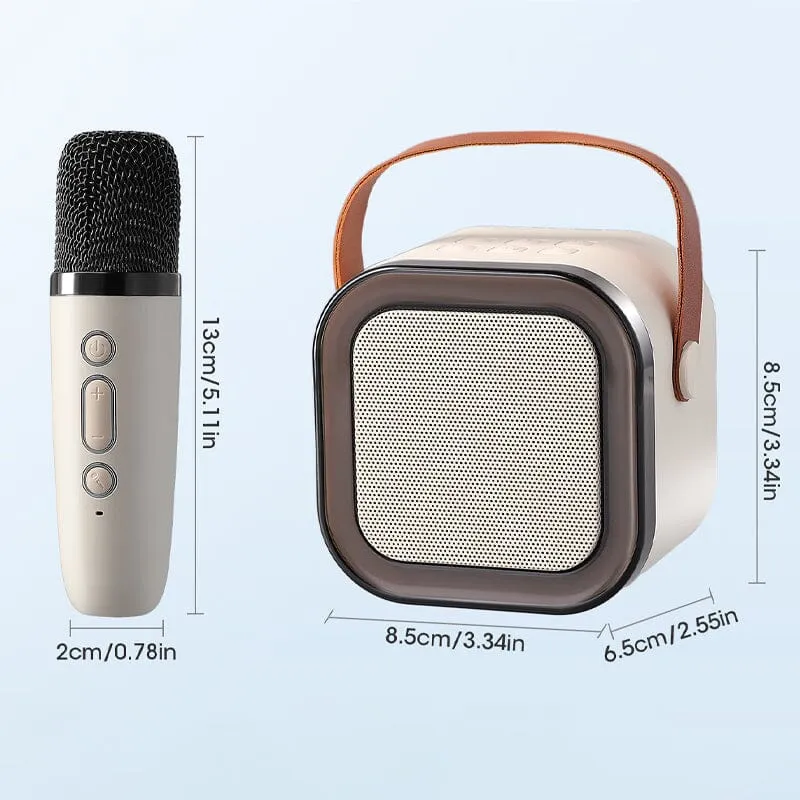Mini-Karaoke-Maschine mit kabellosen Mikrofonen | Skanto
