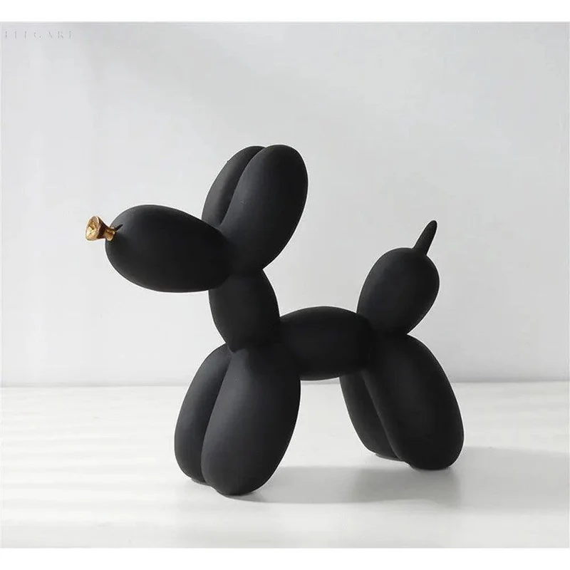 Haku – Ballonhund-Figur mit goldenen Augen | Skanto