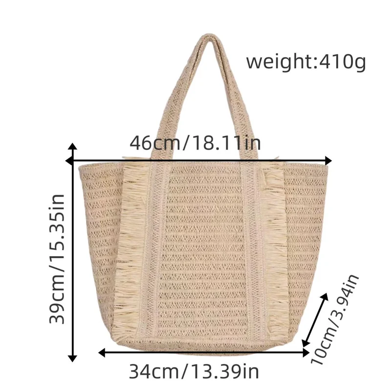 Strandtasche aus gewebtem Naturmaterial Skanto