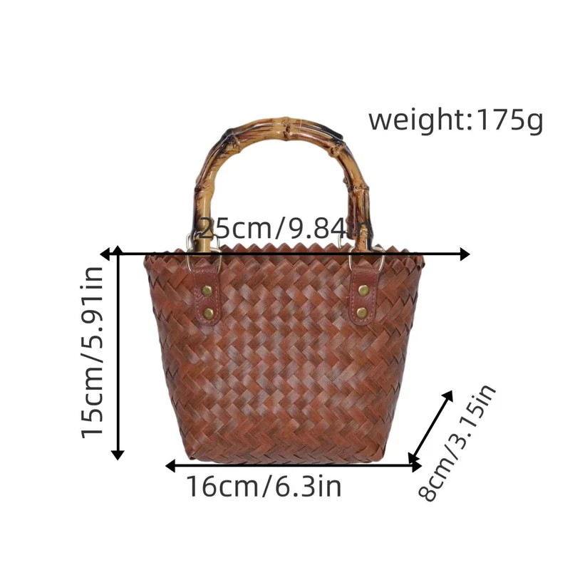 Geflochtene Tragetasche mit ergonomischen Griffen Skanto