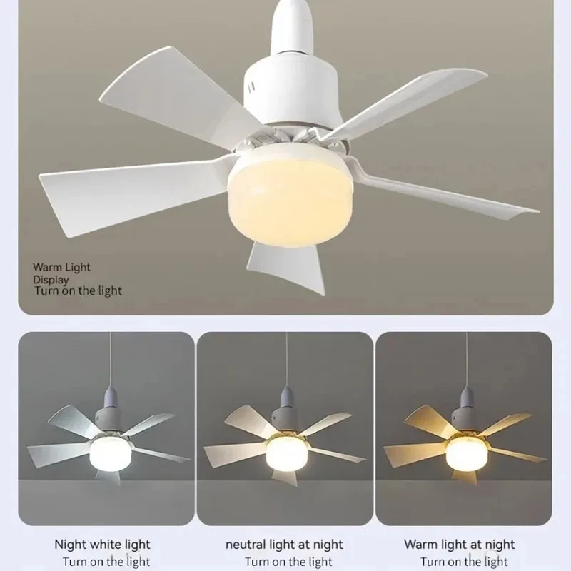 Skanto LED-Deckenventilator mit Fernbedienung – Dimmbar 30W, E27-Fassung, modernes smartes kabelloses Ventilatorlicht für Schlaf- und Wohnzimmer | Skanto