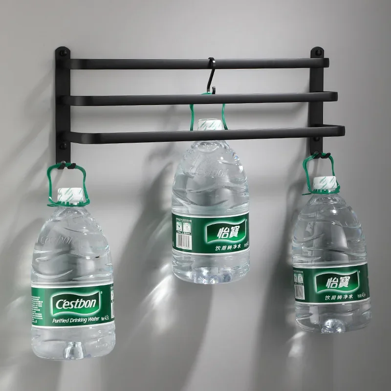 Skanto Handtuchhalter – Schwarzes Aluminium | Schraubmontage Skanto