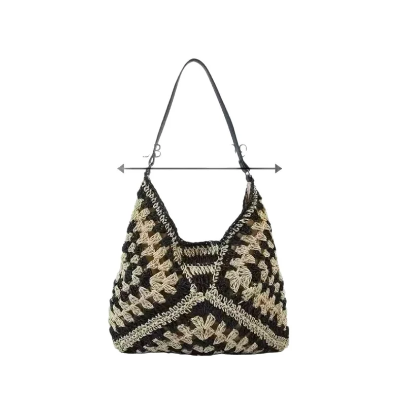 Handtasche aus gewebtem Material Skanto