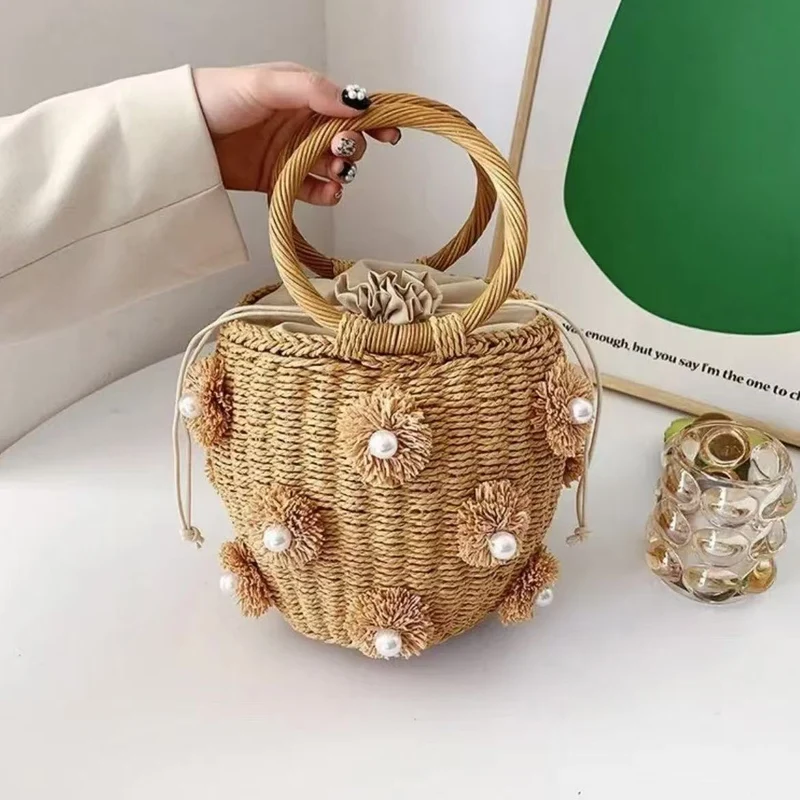 Edle Handtasche mit Perlenverzierungen Skanto