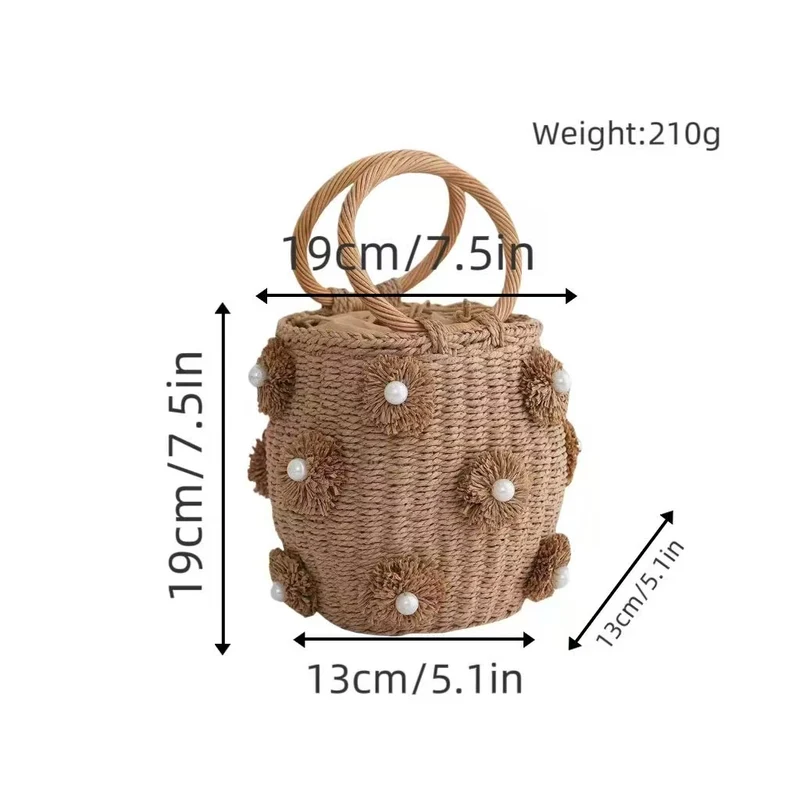 Edle Handtasche mit Perlenverzierungen Skanto