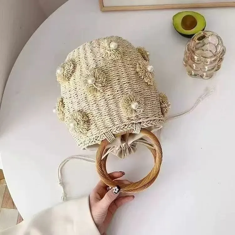 Edle Handtasche mit Perlenverzierungen Skanto
