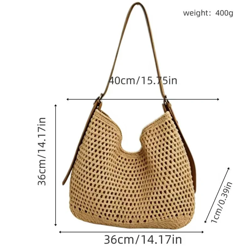Netztasche Umhängetasche im Boho-Stil Skanto