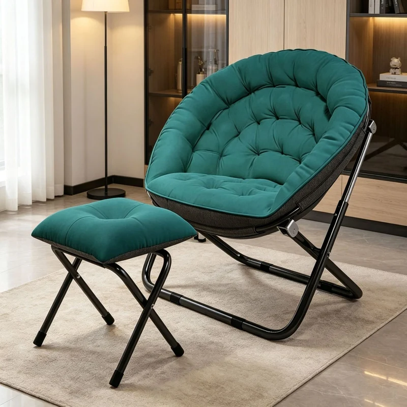 Damen Ergonomischer Loungesessel mit verstellbarer Fußstütze Skanto