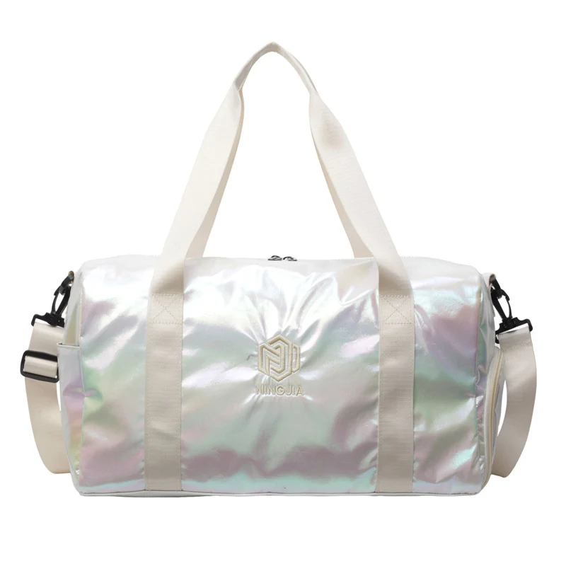 Sportliche Reisetasche für Damen mit Glitzer-Material Skanto