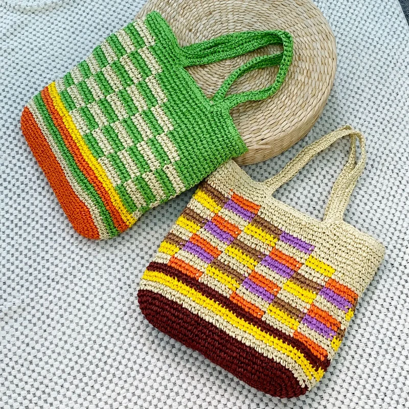 Handgeknüpfte Sommer-Tragetasche Skanto