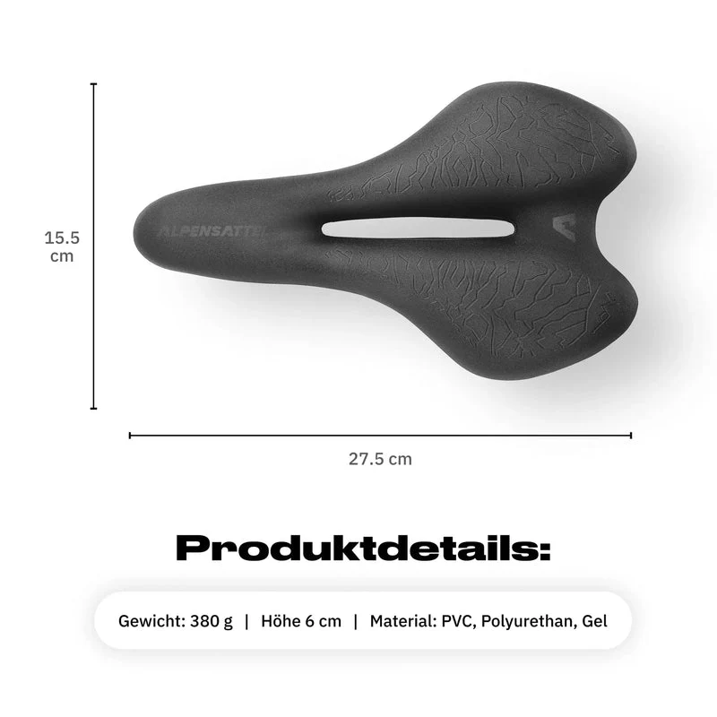 Ergonomischer Fahrradsattel | Nie wieder Rücken- & Gesäßschmerzen | Skanto