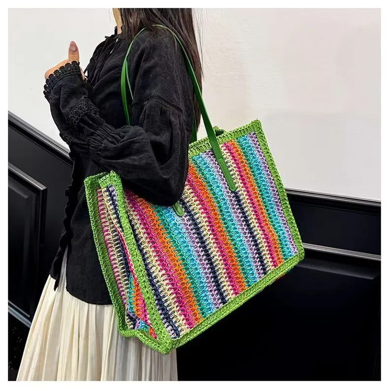 Multifunktionale Bast-Strandtasche Skanto
