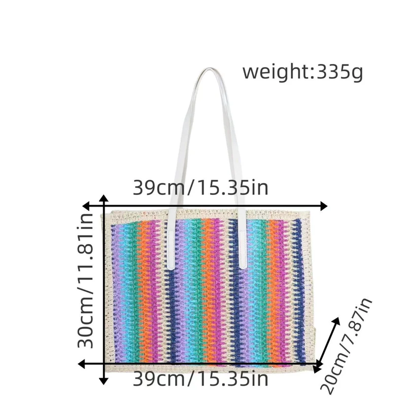 Multifunktionale Bast-Strandtasche Skanto