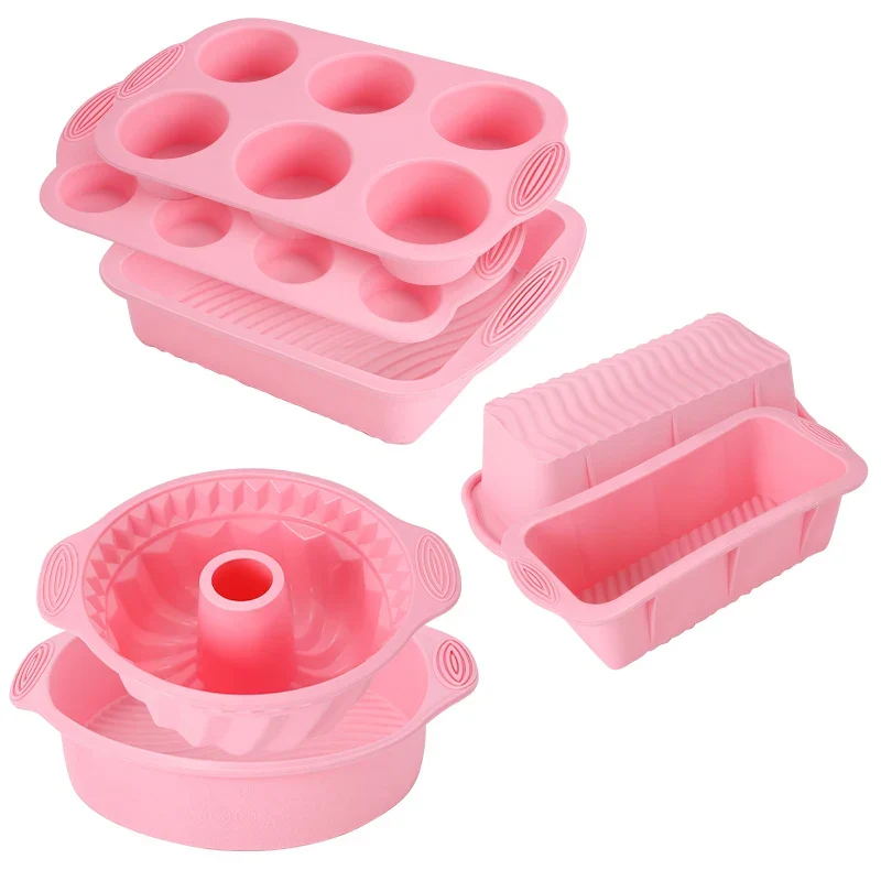 Antihaft-Silikon-Backwerkzeuge Kuchen-Muffin-Brot-Backformen Zubehör | Skanto