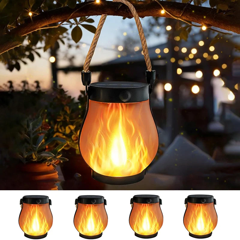 Unisex Solar-Flammenlaterne im modernen Feuer-Design Skanto