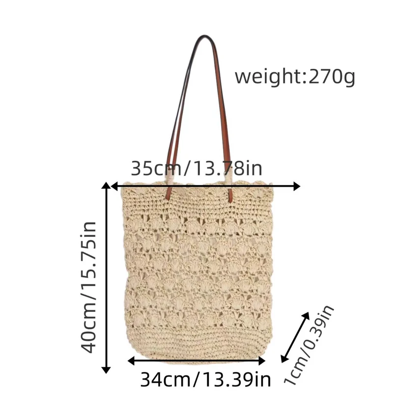 Handgehäkelte Strandtasche Skanto