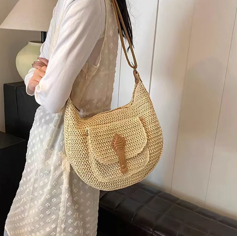 Handgemachte Schultertasche im modernen Boho-Stil Skanto