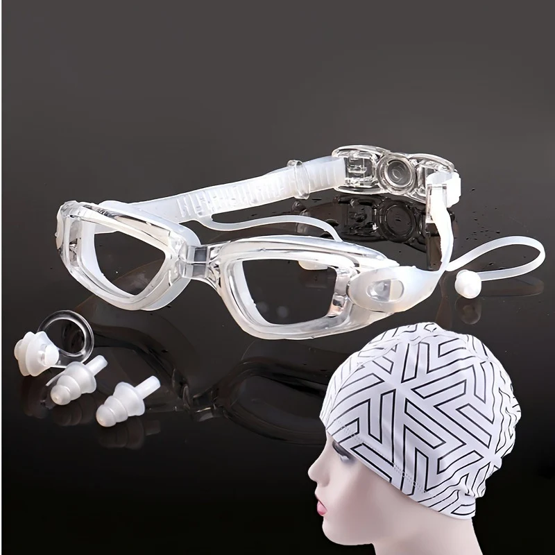 Schwimmset mit ergonomischer Schwimmbrille und stylischer Badekappe Skanto