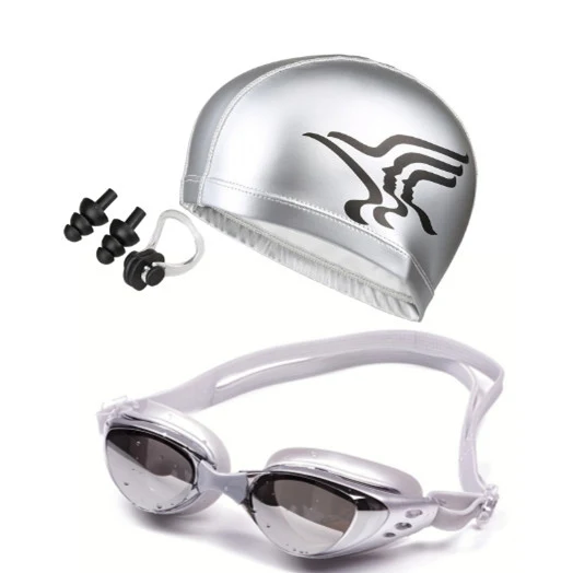 Schwimmset mit hydrodynamischer Schwimmbrille und Badehose Skanto