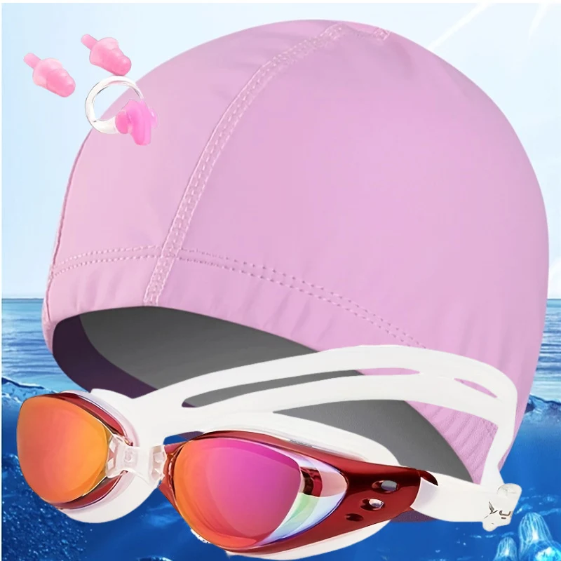 Schwimmset mit hydrodynamischer Schwimmbrille und Badehose Skanto