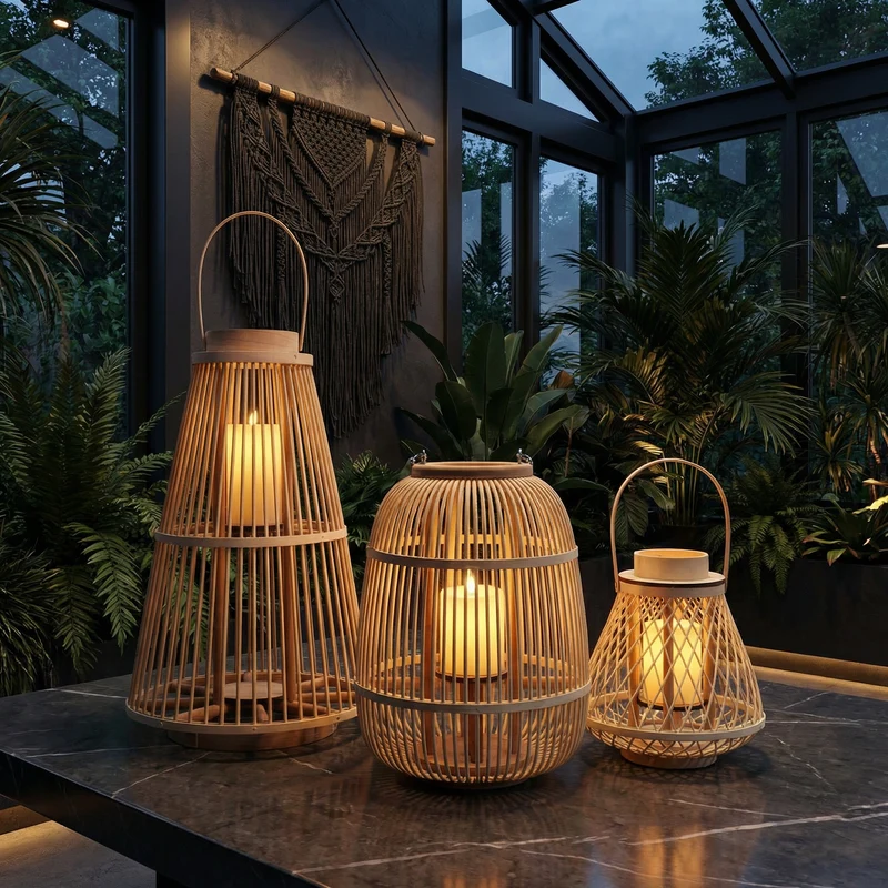 Rattan-Laternen Skanto