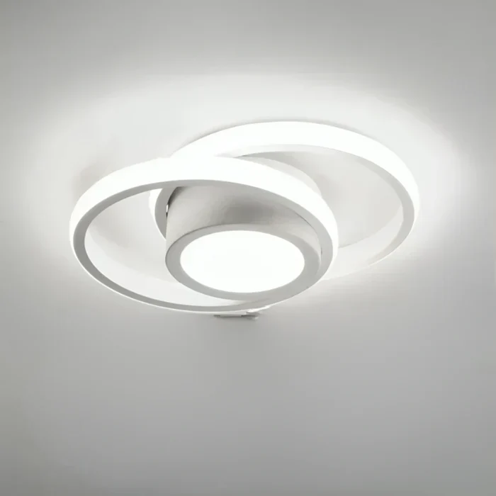 Moderne LED-Deckenlampe mit Doppelring-Design – Twilight Rings | Skanto
