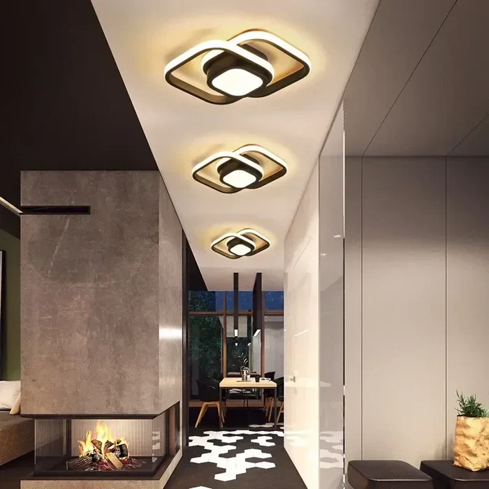 Moderne LED-Deckenlampe mit Doppelring-Design – Twilight Rings | Skanto
