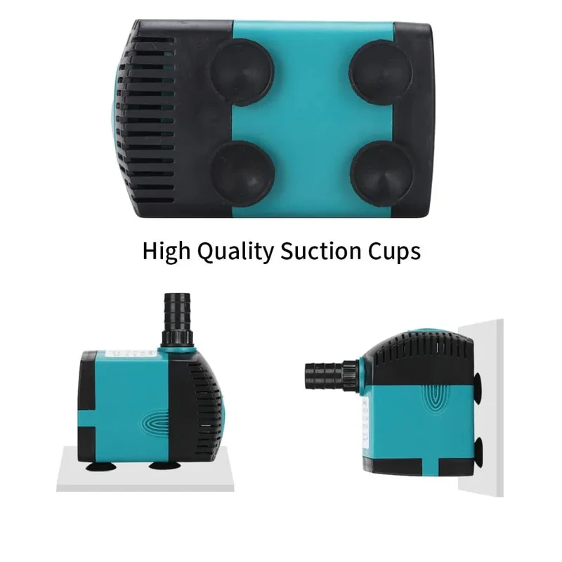 3-60W Ultra-leise Tauchwasserpumpe für Brunnen, Fischteich, Aquarium – Filterpumpe 220V-240V/110V | Skanto