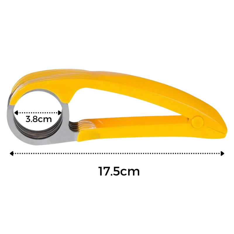 Bananenschneider aus Edelstahl