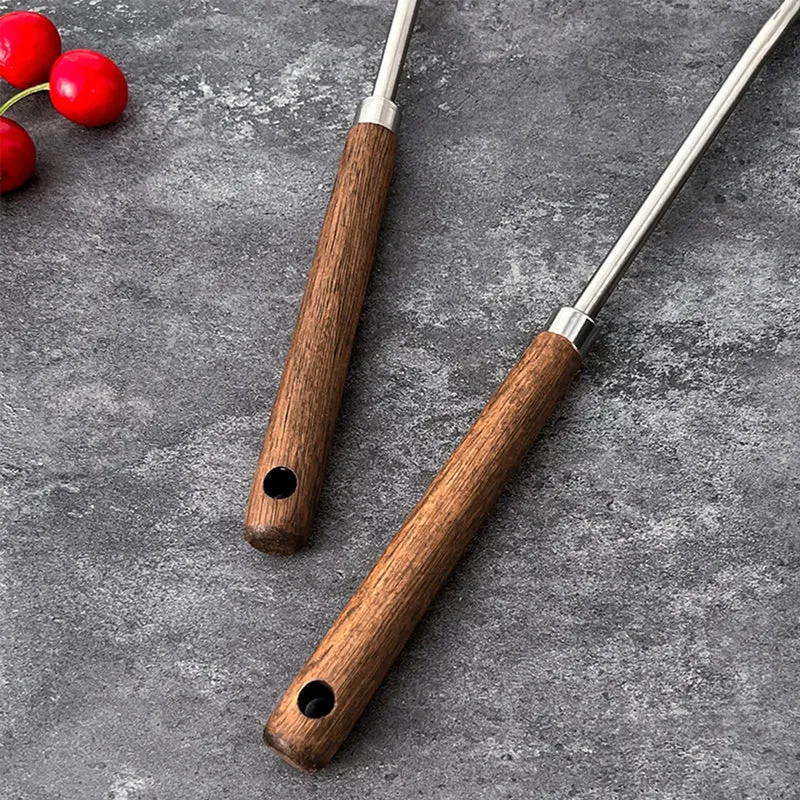 Edelstahl-Wender mit Holzgriff Spatel Küchenutensil | Skanto