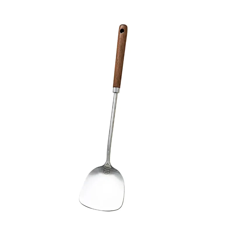 Edelstahl-Wender mit Holzgriff Spatel Küchenutensil | Skanto