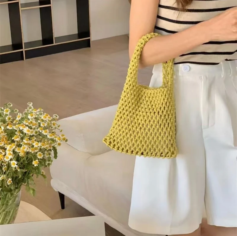 Makramee Tragetasche mit modernem Design Skanto