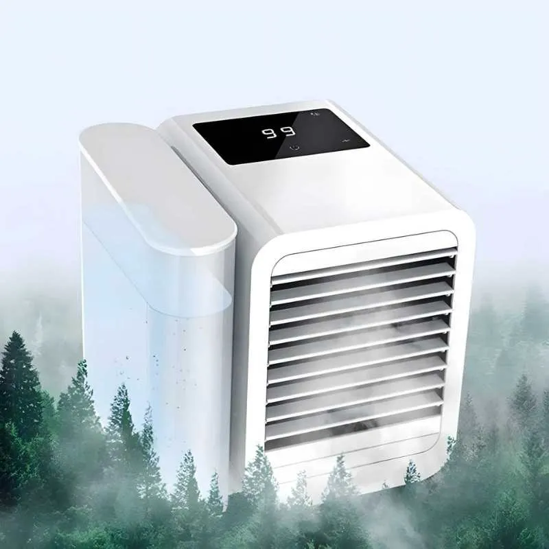 MicroCool Mini-Klimaanlage Tragbarer Verdunstungskühler mit 1000ml Wassertank | Skanto