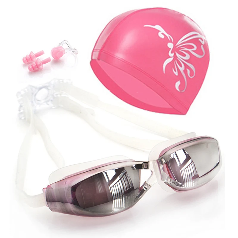 Schwimmset mit ergonomischer Schwimmbrille und bequemer Badekappe Skanto