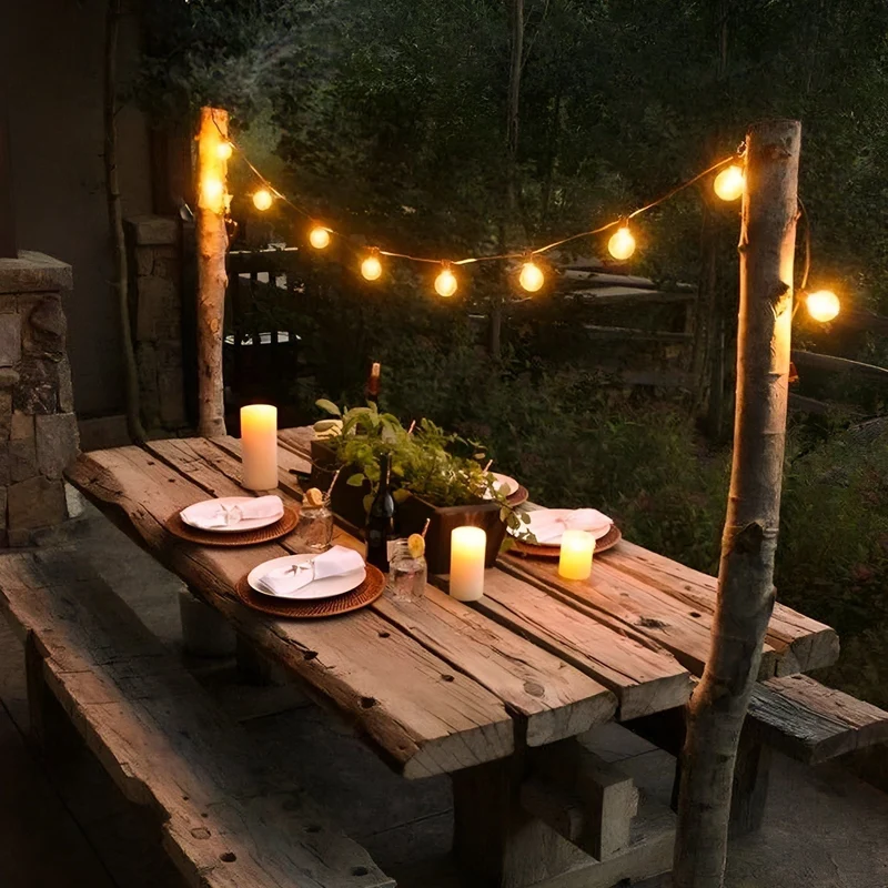 FairyFlicker Lichterketten – Luxuriöse Terrassenbeleuchtung mit wasserdichtem Schutz | Skanto