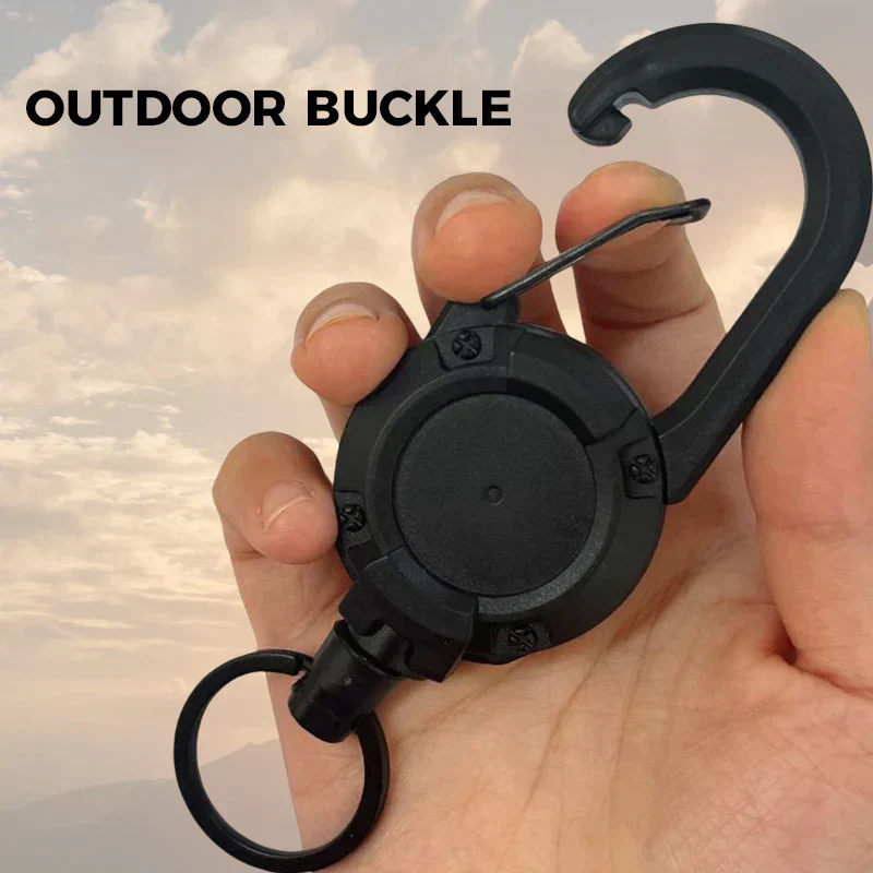 Automatischer einziehbarer Stahlseil Luya Anti-Diebstahl Taktischer Schlüsselanhänger für Outdoor | Skanto