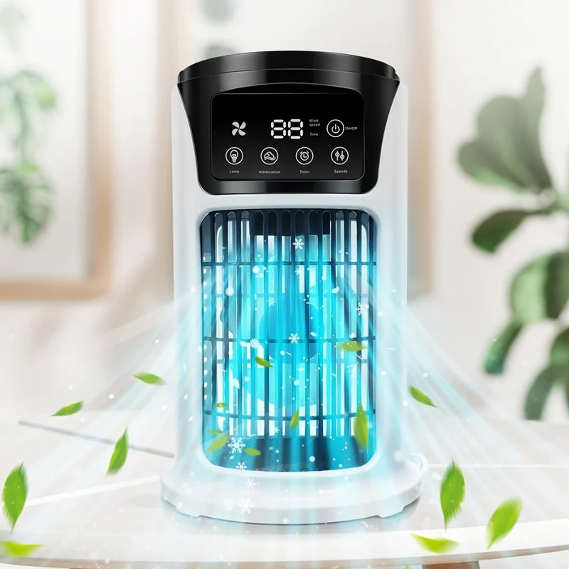 Tragbarer Luftkühler-Luftbefeuchter-Ventilator USB Weiß | Skanto