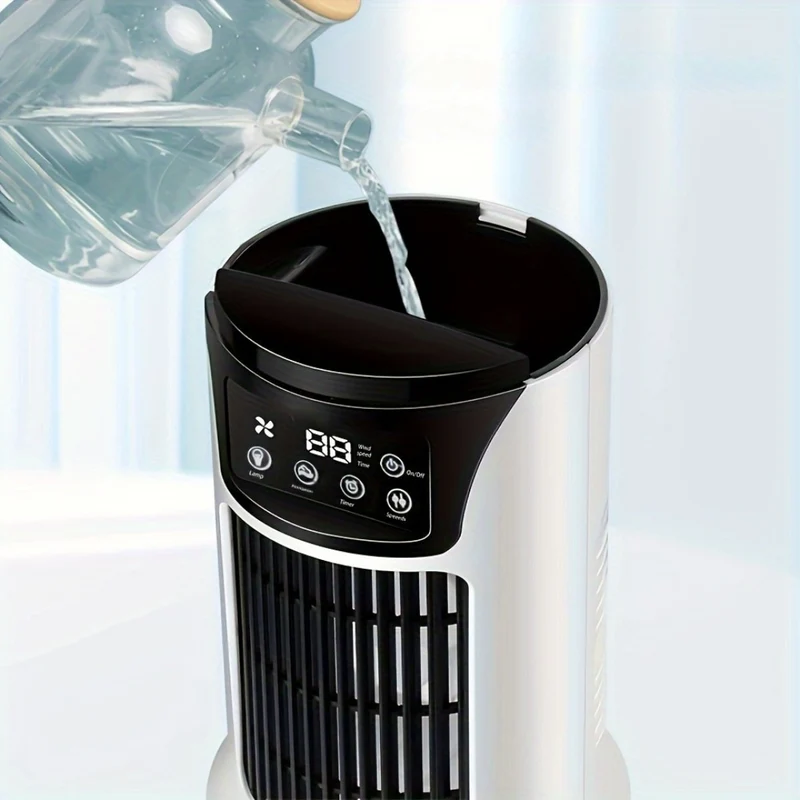 Tragbarer Luftkühler-Luftbefeuchter-Ventilator USB Weiß | Skanto