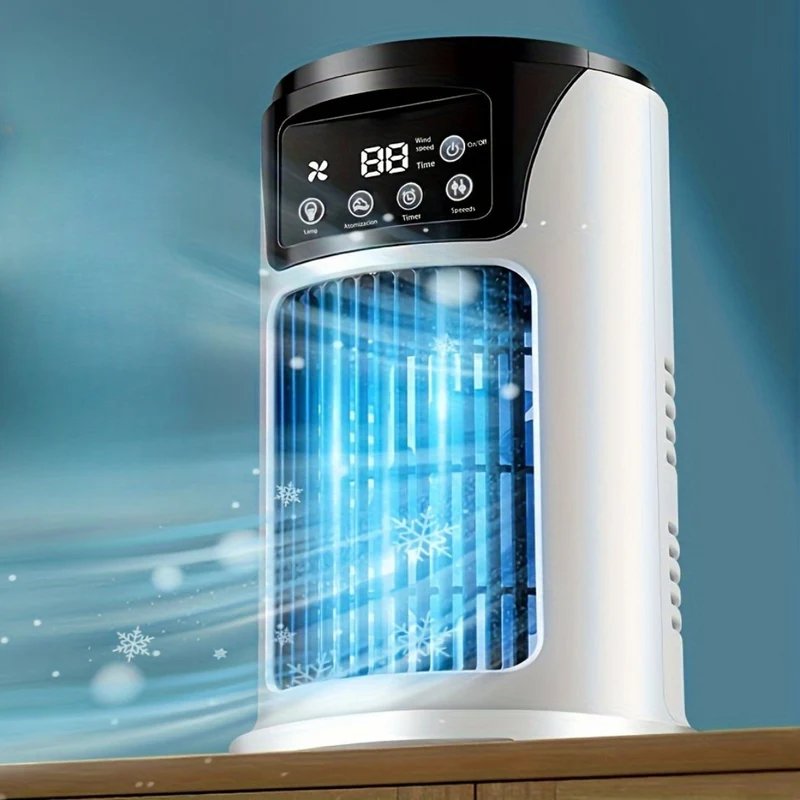 Tragbarer Luftkühler-Luftbefeuchter-Ventilator USB Weiß | Skanto