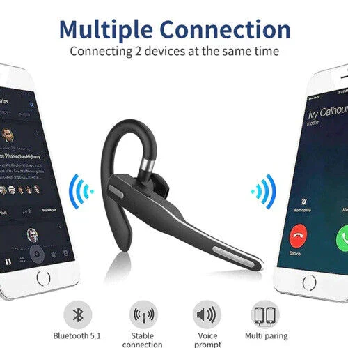 Skanto Trucker Dual Mic Kabelloses Bluetooth 5.1 Noise-Canceling Headset/Kopfhörer