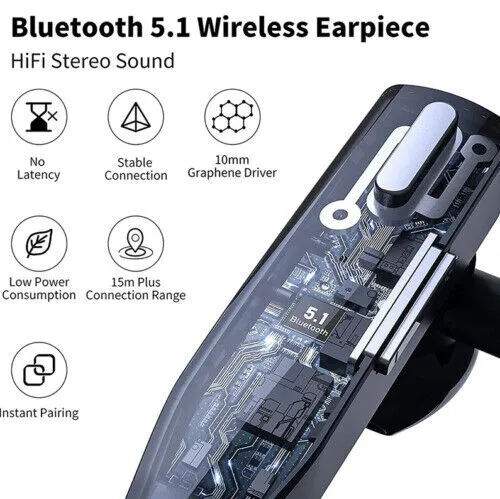 Skanto Trucker Dual Mic Kabelloses Bluetooth 5.1 Noise-Canceling Headset/Kopfhörer