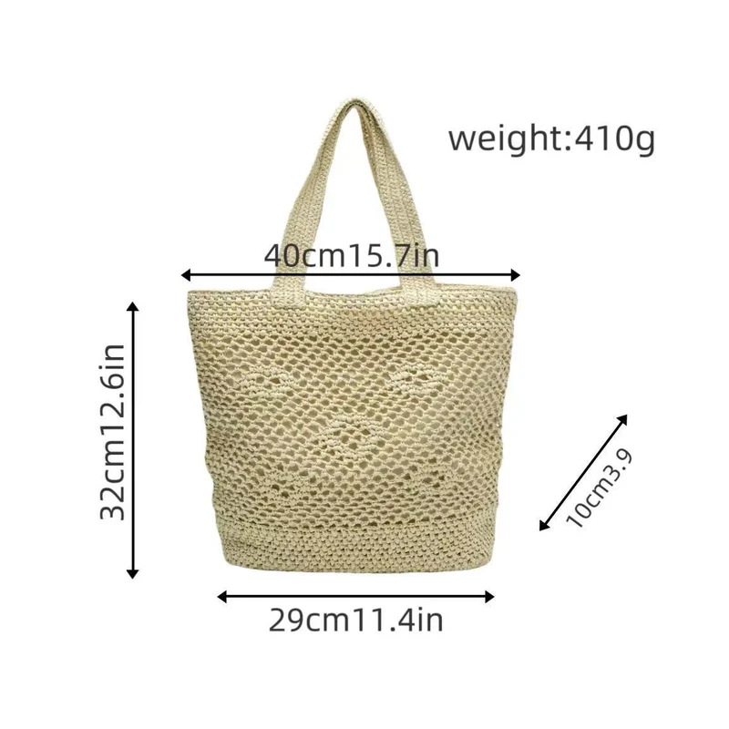 Skanto Makramee-Tasche mit luftiger Struktur Skanto